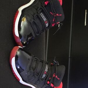 Kids Black and Red Sneakers